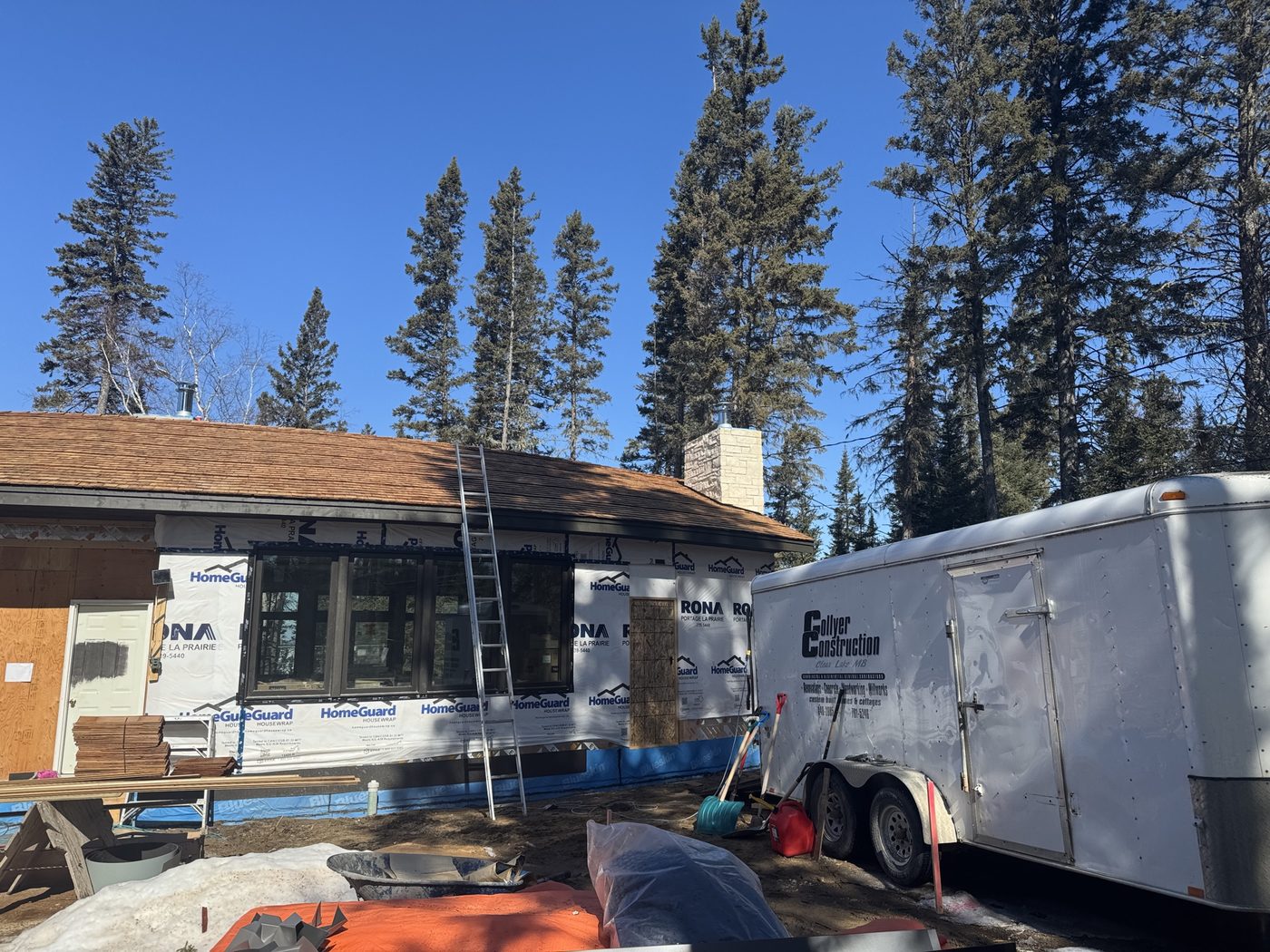 Cedar shingle roof on a character home