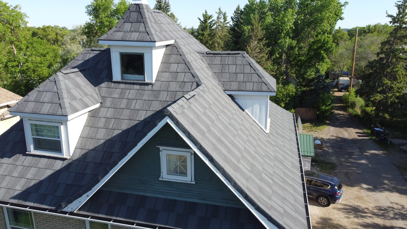 A D.T Roofing roof near Souris, Manitoba
